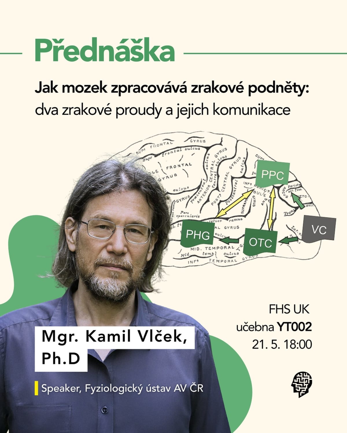 Mgr. Kamil Vlček Ph.D: Jak mozek zpracovává zrakové podněty